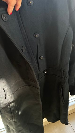 Abrigo Zara Azul Marino Elegante Talla S