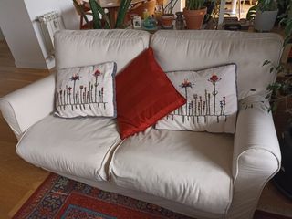 Sofás 3 y 2 plazas color marfil