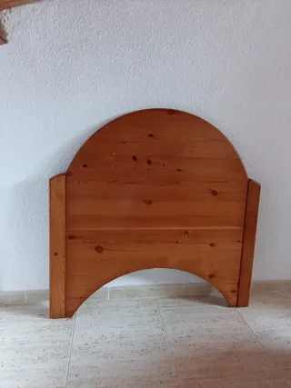 Cabezal de cama madera maciza