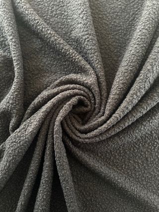 Tessuto misto lana stretch bouclè