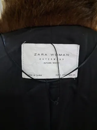 Abrigo de pelo mujer marrón