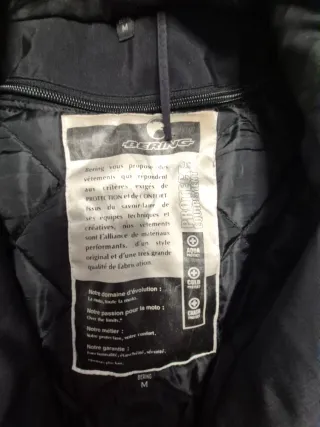 Chaqueta Bering Talla M Motorista 2 piezas negra