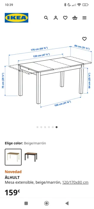 Mesa Comedor y 4 Sillas Comedor