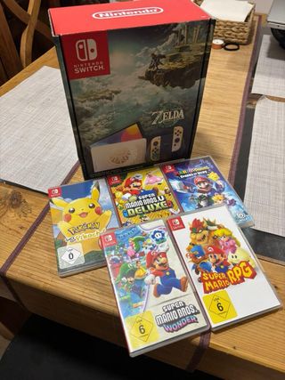 Nintendo Switch Edición Zelda Tears of Kingdom