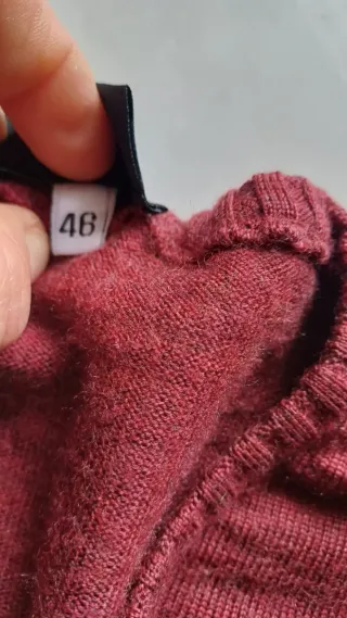 Maglione vintage Wolsey Lana Vergine Rosso Tg 46