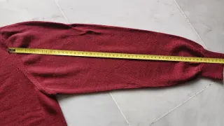 Maglione vintage Wolsey Lana Vergine Rosso Tg 46