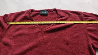 Maglione vintage Wolsey Lana Vergine Rosso Tg 46