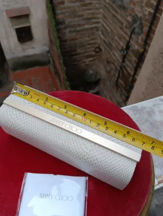 Estuche Jimmy Choo Original Beige/Blanco