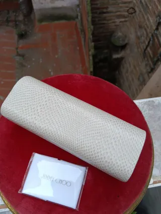 Estuche Jimmy Choo Original Beige/Blanco
