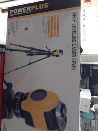 Nivel Láser Autonivelante Powerplus + Trípode
