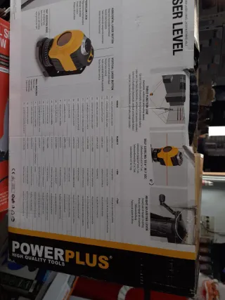 Nivel Láser Autonivelante Powerplus + Trípode