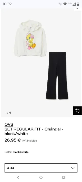 Chándal niña NUEVO Looney Tunes