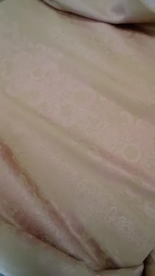 Tessuto damascato beige/rosa