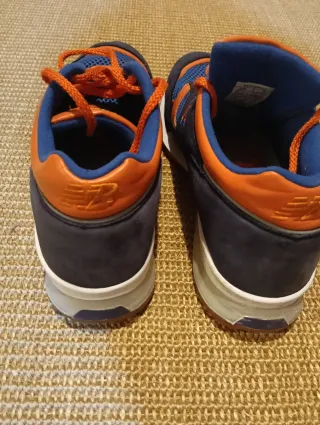 Zapatillas New Balance Azul Naranja Modelo  M1500