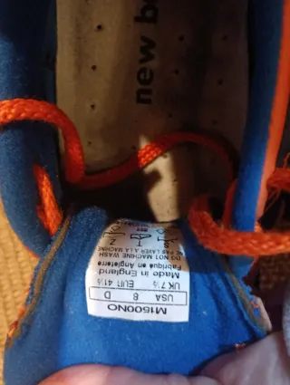 Zapatillas New Balance Azul Naranja Modelo  M1500