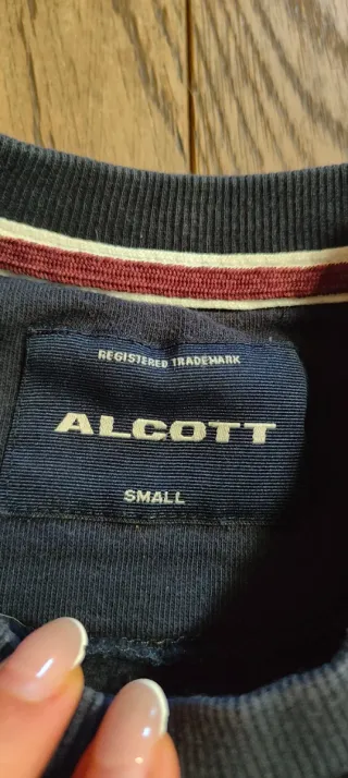 Felpa girocollo invernale blu da ragazzo Alcott