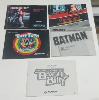 Manuales Nintendo NES (Konami, Nintendo, Orion, Su