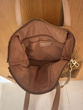 Bolso Bimba y Lola Beige y Dorado