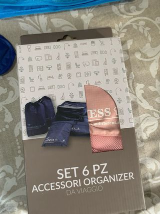 Set organizer accessori da viaggio