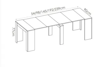 Mesa de comedor extensible madera