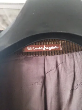 Chaqueta de pana hombre marrón