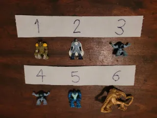 Gormiti Minis, Dorados y Plateados