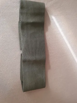 Cinturón elástico negro mujer