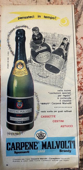 Pubblicità d'epoca: Dubonnet, Wyler Vetta, Carpené