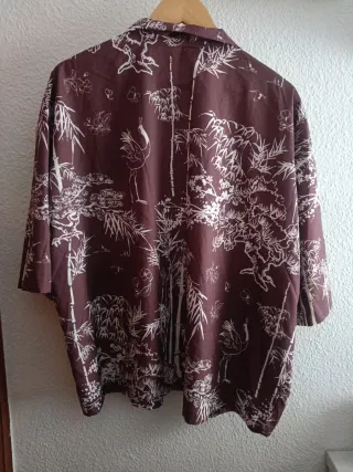 Kimono granate estampado unisex