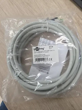 5 Cables Goobay Cat 8.1 S/FTP 3m Gris Nuevo