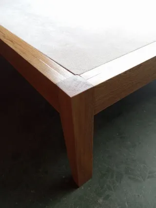 Base Cama Ikea 140x200x32 Madera y Tela