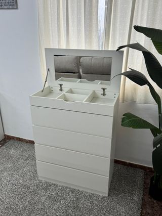 Cómoda Blanca con Espejo Gran Promoción