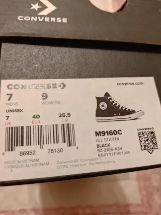 Converse azules Talla X