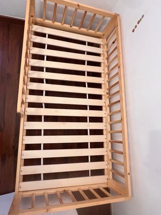 Cama Montessori 70x140 Madera Natural