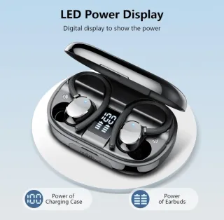 Auriculares Deportivos para gimnasio y power bank