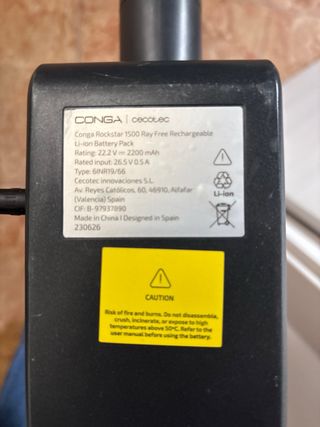 Aspiradora Conga Rockstar 215- 250W