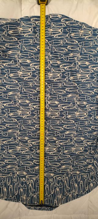 Camisa GUSSYES Estampada Peces Azul Talla M