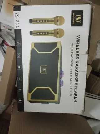 Máquina Karaoke 2 Micrófonos Inalámbricos