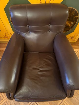 Poltrona pelle marrone tipo Frau Ottime condizioni