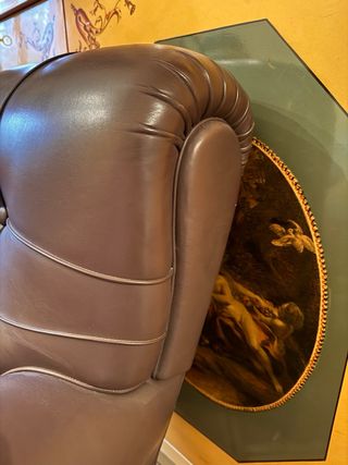 Poltrona pelle marrone tipo Frau Ottime condizioni