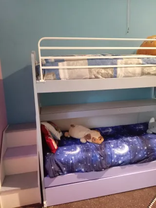 Letto a castello 3 letti con scaletta