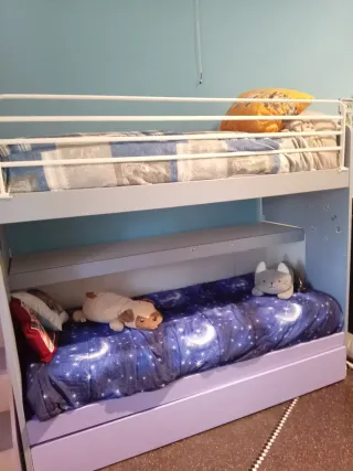 Letto a castello 3 letti con scaletta