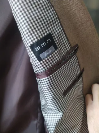 Chaqueta americana marrón informal