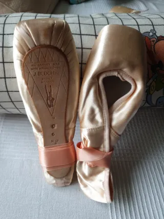 Puntas Ballet J. Bloch Rosa Talla 36+ 1 par regalo