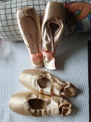 Puntas Ballet J. Bloch Rosa Talla 36+ 1 par regalo