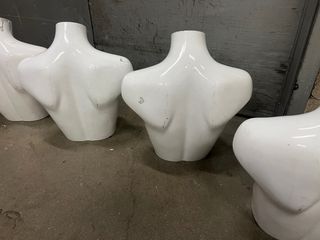 Bustos maniquí blancos (3 unidades)