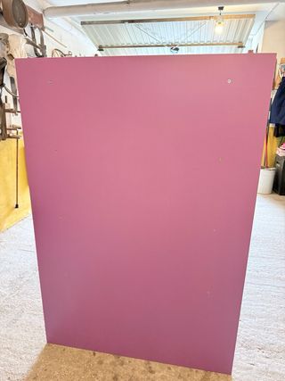 Estanteria beige y morada de gran capacidad