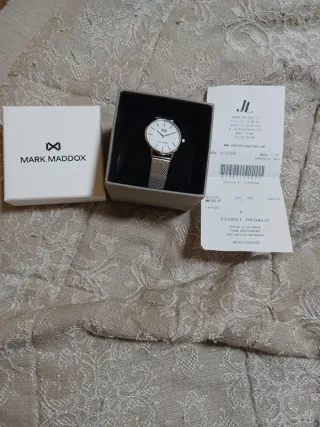 Reloj Mark Maddox Mujer Plata Blanco