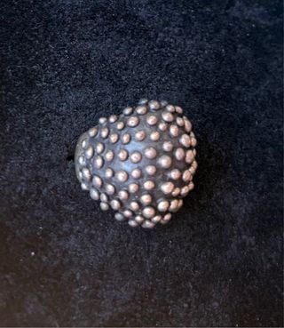 Anillo Plata Diseño Bolitas