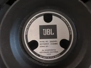 Drivers JBL 2242HPL y 2226HPL